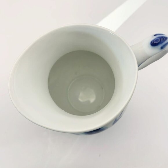 Vintage B&G Danmark Kubenhavn Blue & White Floral Porcelain Pitcher - Picture 4 of 9